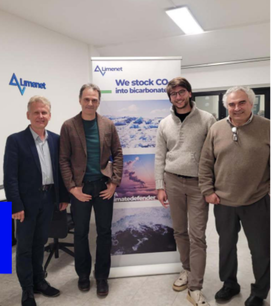 Limenet founders: Valdis Bisters, Enrico Noseda, Stefano Cappello, and Giovanni Cappello.